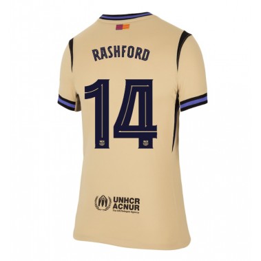 Barcelona Marcus Rashford #14 Koszulka Wyjazdowa damskie 2025-26 Krótki Rękaw Barcelona Marcus Rashford #14 Koszulka Wyjazdowa damskie 2025-26 Krótki Rękaw