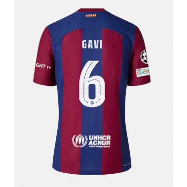 Barcelona Paez Gavi #6 Koszulka Podstawowa 2023-24 Krótki Rękaw