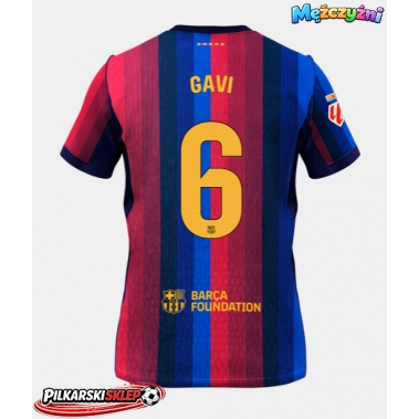 Barcelona Paez Gavi #6 Koszulka Podstawowa 2026-27 Krótki Rękaw
