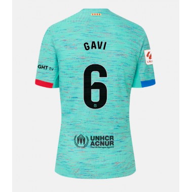 Barcelona Paez Gavi #6 Koszulka Trzecia 2023-24 Krótki Rękaw