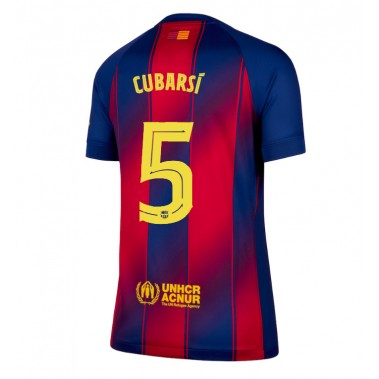 Barcelona Pau Cubarsi #5 Koszulka Podstawowa damskie 2025-26 Krótki Rękaw Barcelona Pau Cubarsi #5 Koszulka Podstawowa damskie 2025-26 Krótki Rękaw