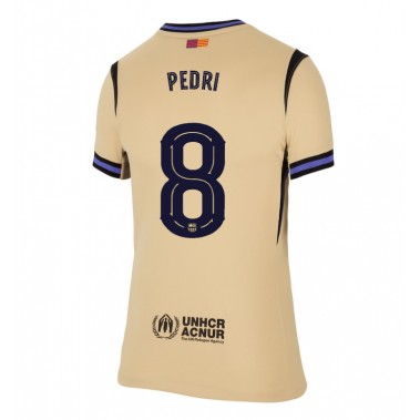 Barcelona Pedri Gonzalez #8 Koszulka Wyjazdowa damskie 2025-26 Krótki Rękaw