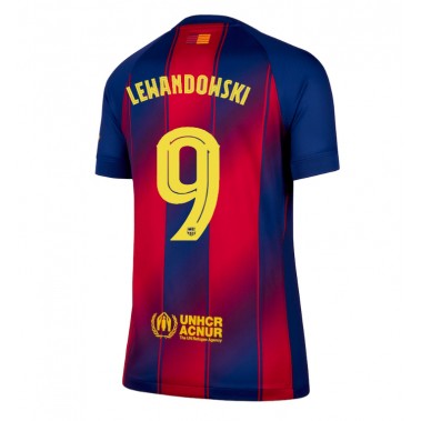 Barcelona Robert Lewandowski #9 Koszulka Podstawowa damskie 2025-26 Krótki Rękaw Barcelona Robert Lewandowski #9 Koszulka Podstawowa damskie 2025-26 Krótki Rękaw