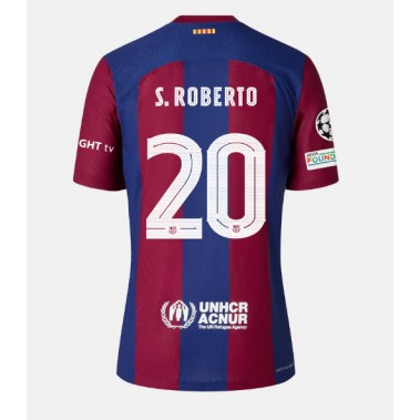 Barcelona Sergi Roberto #20 Koszulka Podstawowa 2023-24 Krótki Rękaw
