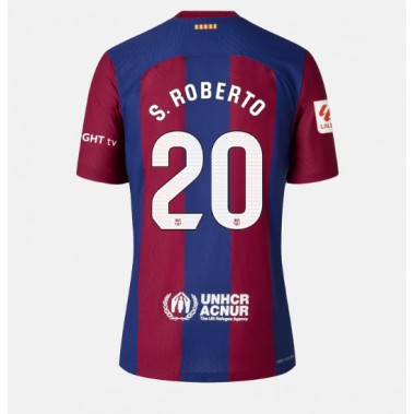 Barcelona Sergi Roberto #20 Koszulka Podstawowa damskie 2023-24 Krótki Rękaw