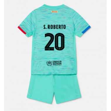 Barcelona Sergi Roberto #20 Koszulka Trzecia dzieci 2023-24 Krótki Rękaw (+ krótkie spodenki)