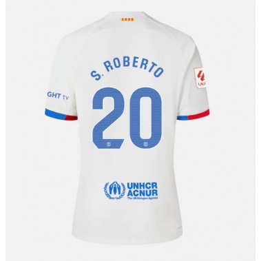 Barcelona Sergi Roberto #20 Koszulka Wyjazdowa damskie 2023-24 Krótki Rękaw