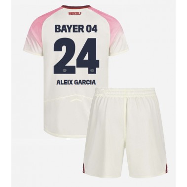 Bayer Leverkusen Aleix Garcia #24 Koszulka Wyjazdowa dzieci 2025-26 Krótki Rękaw (+ krótkie spodenki) Bayer Leverkusen Aleix Garcia #24 Koszulka Wyjazdowa dzieci 2025-26 Krótki Rękaw (+ krótkie spodenki)