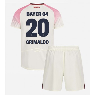 Bayer Leverkusen Alejandro Grimaldo #20 Koszulka Wyjazdowa dzieci 2025-26 Krótki Rękaw (+ krótkie spodenki) Bayer Leverkusen Alejandro Grimaldo #20 Koszulka Wyjazdowa dzieci 2025-26 Krótki Rękaw (+ krótkie spodenki)