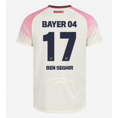 Bayer Leverkusen Eliesse Ben Seghir #17 Koszulka Wyjazdowa 2025-26 Krótki Rękaw Bayer Leverkusen Eliesse Ben Seghir #17 Koszulka Wyjazdowa 2025-26 Krótki Rękaw