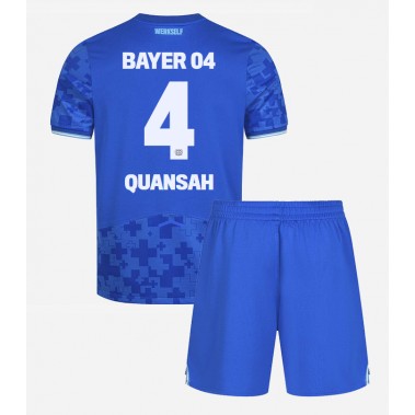 Bayer Leverkusen Jarell Quansah #4 Koszulka Trzecia dzieci 2025-26 Krótki Rękaw (+ krótkie spodenki) Bayer Leverkusen Jarell Quansah #4 Koszulka Trzecia dzieci 2025-26 Krótki Rękaw (+ krótkie spodenki)