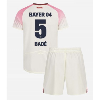 Bayer Leverkusen Loic Bade #5 Koszulka Wyjazdowa dzieci 2025-26 Krótki Rękaw (+ krótkie spodenki) Bayer Leverkusen Loic Bade #5 Koszulka Wyjazdowa dzieci 2025-26 Krótki Rękaw (+ krótkie spodenki)