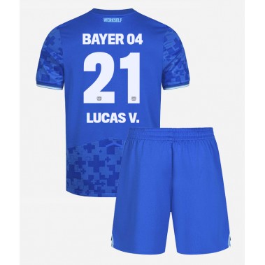 Bayer Leverkusen Lucas Vazquez #21 Koszulka Trzecia dzieci 2025-26 Krótki Rękaw (+ krótkie spodenki) Bayer Leverkusen Lucas Vazquez #21 Koszulka Trzecia dzieci 2025-26 Krótki Rękaw (+ krótkie spodenki)