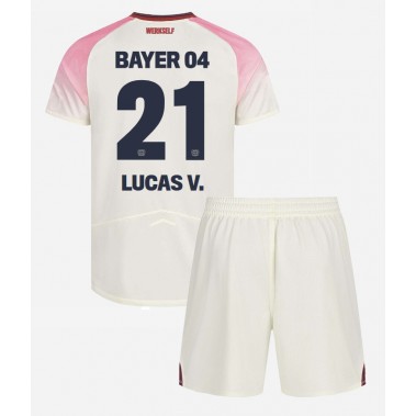 Bayer Leverkusen Lucas Vazquez #21 Koszulka Wyjazdowa dzieci 2025-26 Krótki Rękaw (+ krótkie spodenki) Bayer Leverkusen Lucas Vazquez #21 Koszulka Wyjazdowa dzieci 2025-26 Krótki Rękaw (+ krótkie spodenki)