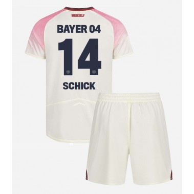 Bayer Leverkusen Patrik Schick #14 Koszulka Wyjazdowa dzieci 2025-26 Krótki Rękaw (+ krótkie spodenki) Bayer Leverkusen Patrik Schick #14 Koszulka Wyjazdowa dzieci 2025-26 Krótki Rękaw (+ krótkie spodenki)