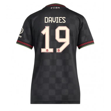 Bayern Munich Alphonso Davies #19 Koszulka Trzecia damskie 2025-26 Krótki Rękaw Bayern Munich Alphonso Davies #19 Koszulka Trzecia damskie 2025-26 Krótki Rękaw
