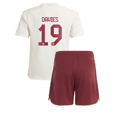 Bayern Munich Alphonso Davies #19 Koszulka Trzecia dzieci 2023-24 Krótki Rękaw (+ krótkie spodenki)