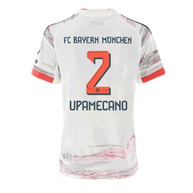 Bayern Munich Dayot Upamecano #2 Koszulka Wyjazdowa damskie 2025-26 Krótki Rękaw
