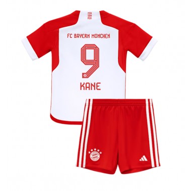 Bayern Munich Harry Kane #9 Koszulka Podstawowa dzieci 2023-24 Krótki Rękaw (+ krótkie spodenki)
