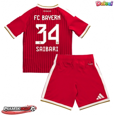 Bayern Munich Ismael Saibari #34 Koszulka Podstawowa dzieci 2026-27 Krótki Rękaw (+ krótkie spodenki)