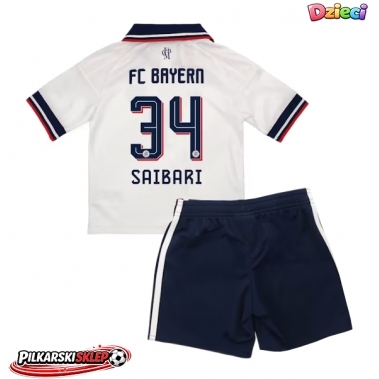 Bayern Munich Ismael Saibari #34 Koszulka Wyjazdowa dzieci 2026-27 Krótki Rękaw (+ krótkie spodenki)