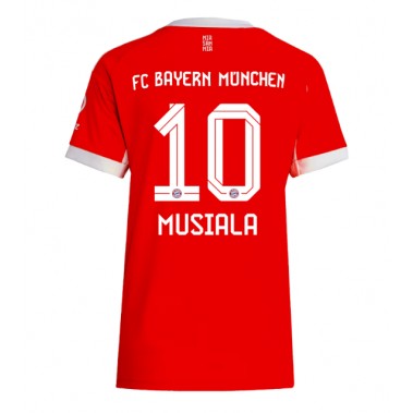 Bayern Munich Jamal Musiala #10 Koszulka Podstawowa damskie 2025-26 Krótki Rękaw
