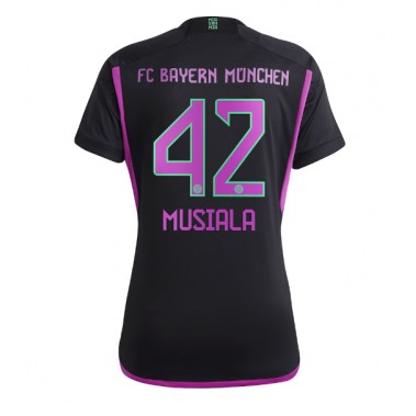 Bayern Munich Jamal Musiala #42 Koszulka Wyjazdowa damskie 2023-24 Krótki Rękaw