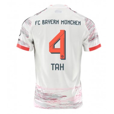 Bayern Munich Jonathan Tah #4 Koszulka Wyjazdowa 2025-26 Krótki Rękaw Bayern Munich Jonathan Tah #4 Koszulka Wyjazdowa 2025-26 Krótki Rękaw