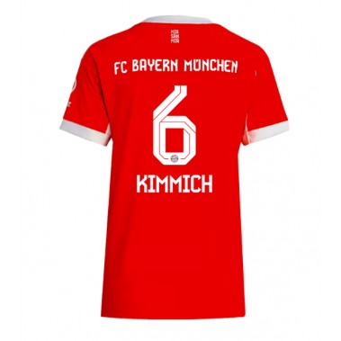 Bayern Munich Joshua Kimmich #6 Koszulka Podstawowa damskie 2025-26 Krótki Rękaw Bayern Munich Joshua Kimmich #6 Koszulka Podstawowa damskie 2025-26 Krótki Rękaw