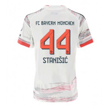 Bayern Munich Josip Stanisic #44 Koszulka Wyjazdowa damskie 2025-26 Krótki Rękaw Bayern Munich Josip Stanisic #44 Koszulka Wyjazdowa damskie 2025-26 Krótki Rękaw