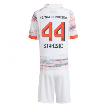 Bayern Munich Josip Stanisic #44 Koszulka Wyjazdowa dzieci 2025-26 Krótki Rękaw (+ krótkie spodenki) Bayern Munich Josip Stanisic #44 Koszulka Wyjazdowa dzieci 2025-26 Krótki Rękaw (+ krótkie spodenki)