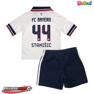 Bayern Munich Josip Stanisic #44 Koszulka Wyjazdowa dzieci 2026-27 Krótki Rękaw (+ krótkie spodenki)