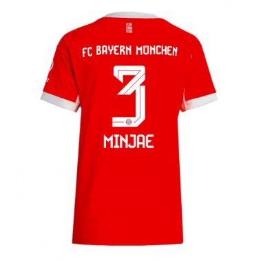 Bayern Munich Kim Min-jae #3 Koszulka Podstawowa damskie 2025-26 Krótki Rękaw Bayern Munich Kim Min-jae #3 Koszulka Podstawowa damskie 2025-26 Krótki Rękaw