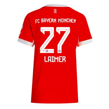 Bayern Munich Konrad Laimer #27 Koszulka Podstawowa damskie 2025-26 Krótki Rękaw Bayern Munich Konrad Laimer #27 Koszulka Podstawowa damskie 2025-26 Krótki Rękaw