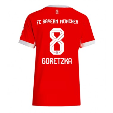 Bayern Munich Leon Goretzka #8 Koszulka Podstawowa damskie 2025-26 Krótki Rękaw Bayern Munich Leon Goretzka #8 Koszulka Podstawowa damskie 2025-26 Krótki Rękaw