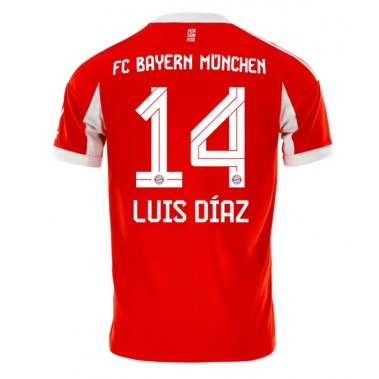 Bayern Munich Luis Diaz #14 Koszulka Podstawowa 2025-26 Krótki Rękaw Bayern Munich Luis Diaz #14 Koszulka Podstawowa 2025-26 Krótki Rękaw