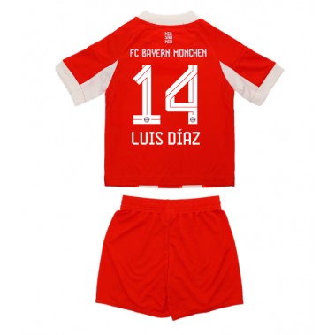 Bayern Munich Luis Diaz #14 Koszulka Podstawowa dzieci 2025-26 Krótki Rękaw (+ krótkie spodenki) Bayern Munich Luis Diaz #14 Koszulka Podstawowa dzieci 2025-26 Krótki Rękaw (+ krótkie spodenki)