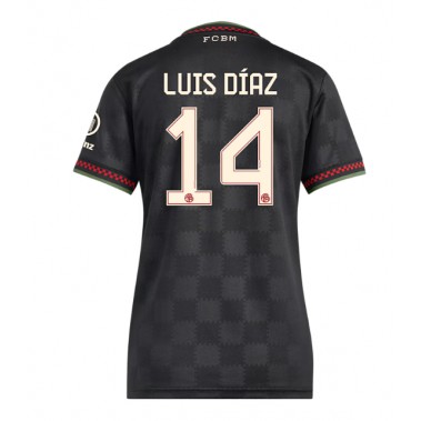 Bayern Munich Luis Diaz #14 Koszulka Trzecia damskie 2025-26 Krótki Rękaw Bayern Munich Luis Diaz #14 Koszulka Trzecia damskie 2025-26 Krótki Rękaw