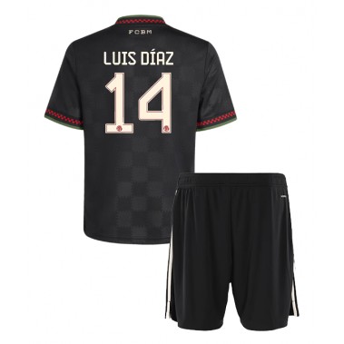 Bayern Munich Luis Diaz #14 Koszulka Trzecia dzieci 2025-26 Krótki Rękaw (+ krótkie spodenki) Bayern Munich Luis Diaz #14 Koszulka Trzecia dzieci 2025-26 Krótki Rękaw (+ krótkie spodenki)
