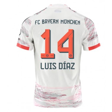 Bayern Munich Luis Diaz #14 Koszulka Wyjazdowa 2025-26 Krótki Rękaw Bayern Munich Luis Diaz #14 Koszulka Wyjazdowa 2025-26 Krótki Rękaw