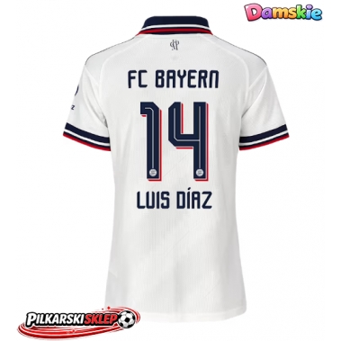 Bayern Munich Luis Diaz #14 Koszulka Wyjazdowa damskie 2026-27 Krótki Rękaw