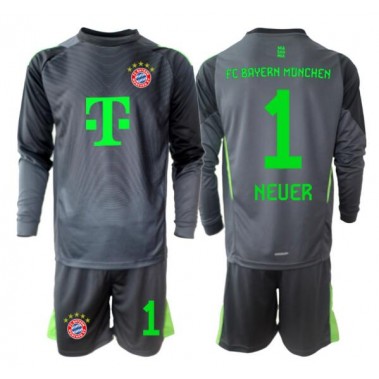 Bayern Munich Manuel Neuer #1 Bramkarskie Koszulka Wyjazdowa dzieci 2025-26 Długi Rękaw (+ krótkie spodenki) Bayern Munich Manuel Neuer #1 Bramkarskie Koszulka Wyjazdowa dzieci 2025-26 Długi Rękaw (+ krótkie spodenki)
