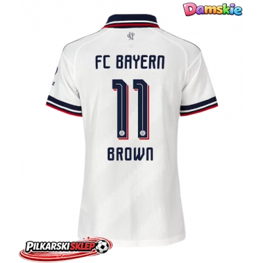 Bayern Munich Nathaniel Brown #11 Koszulka Wyjazdowa damskie 2026-27 Krótki Rękaw