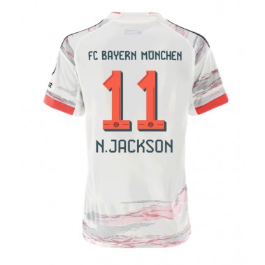 Bayern Munich Nicolas Jackson #11 Koszulka Wyjazdowa damskie 2025-26 Krótki Rękaw