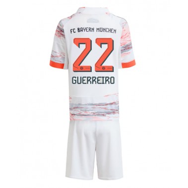 Bayern Munich Raphael Guerreiro #22 Koszulka Wyjazdowa dzieci 2025-26 Krótki Rękaw (+ krótkie spodenki)