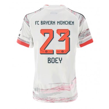 Bayern Munich Sacha Boey #23 Koszulka Wyjazdowa damskie 2025-26 Krótki Rękaw