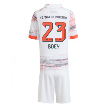 Bayern Munich Sacha Boey #23 Koszulka Wyjazdowa dzieci 2025-26 Krótki Rękaw (+ krótkie spodenki) Bayern Munich Sacha Boey #23 Koszulka Wyjazdowa dzieci 2025-26 Krótki Rękaw (+ krótkie spodenki)