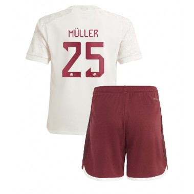 Bayern Munich Thomas Muller #25 Koszulka Trzecia dzieci 2023-24 Krótki Rękaw (+ krótkie spodenki)