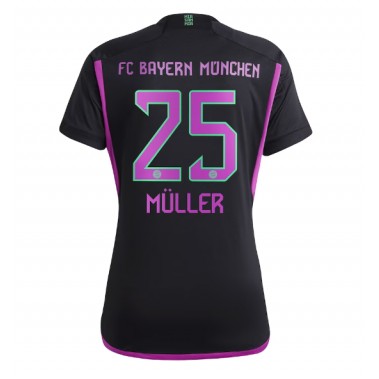 Bayern Munich Thomas Muller #25 Koszulka Wyjazdowa damskie 2023-24 Krótki Rękaw