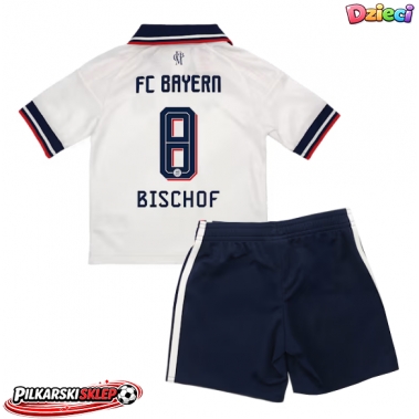 Bayern Munich Tom Bischof #8 Koszulka Wyjazdowa dzieci 2026-27 Krótki Rękaw (+ krótkie spodenki)